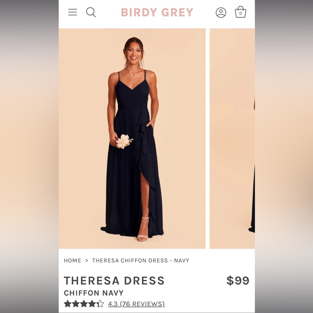 COPY - Navy Blue Bridesmaid Dress